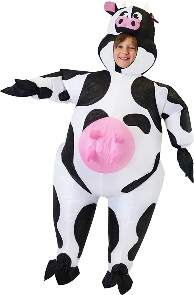 Spooktacular Child Inflatable Cow Halloween Costume - Group Costumes 4 Spooktacular Child Inflatable Cow Halloween Costume - Group Costumes - Image 2