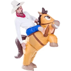 Spooktacular Adult Inflatable Cowboy Costume - Group Costumes