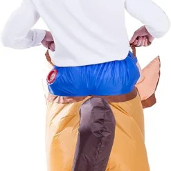 Spooktacular Adult Inflatable Cowboy Costume - Group Costumes -Halloween Costumes Sales 2022 Inflatable Cowboy Riding a horse Deluxe Costume Set 4