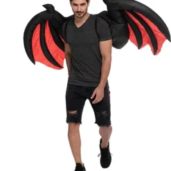 Spooktacular Inflatable Demon Wings For Cosplay- Adult - Inflatable Costumes -Halloween Costumes Sales 2022 Inflatable Demon Wings For Cosplay Adult 5