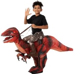 Spooktacular Child Inflatable Dinosaur Riding Costume - Group Costumes