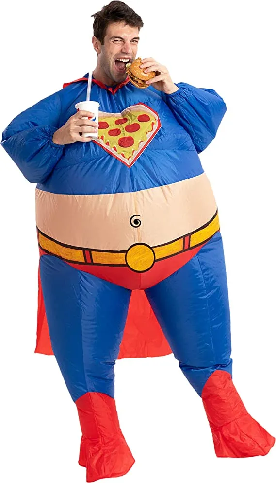 Spooktacular Adult Halloween Superhero Inflatable Costume - Inflatable Costumes 3 Spooktacular Adult Halloween Superhero Inflatable Costume - Inflatable Costumes - Image 2