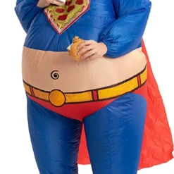 Spooktacular Adult Halloween Superhero Inflatable Costume - Inflatable Costumes 9 Spooktacular Adult Halloween Superhero Inflatable Costume - Inflatable Costumes -Halloween Costumes Sales 2022 Inflatable Superhero Costume Fat Suit Adult 3