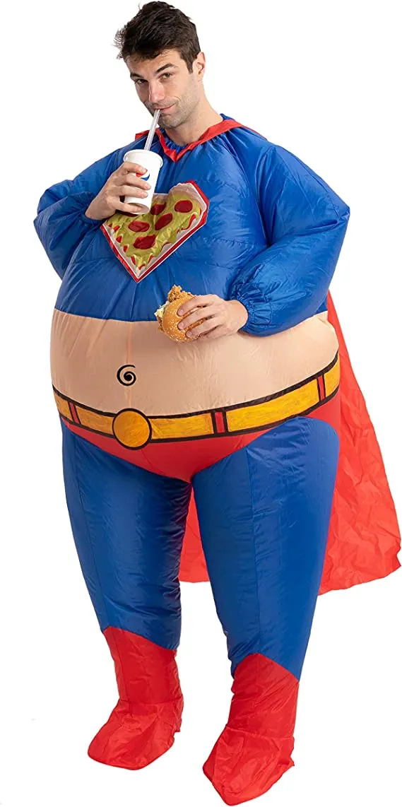Spooktacular Adult Halloween Superhero Inflatable Costume - Inflatable Costumes 4 Spooktacular Adult Halloween Superhero Inflatable Costume - Inflatable Costumes - Image 3