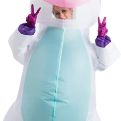 Spooktacular Inflatable White Unicorn Full Body Costume - Adult One Size - Adult Costumes -Halloween Costumes Sales 2022 Inflatable White Unicorn Full Body Costume 4