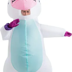 Spooktacular Inflatable White Unicorn Full Body Costume - Adult One Size - Adult Costumes -Halloween Costumes Sales 2022 Inflatable White Unicorn Full Body Costume 5