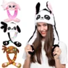Spooktacular 3Pcs Jumping Hat with Moving Ears (Bunny, Panda, Puppy) - Costume Accessories -Halloween Costumes Sales 2022 Jumping Hat with Moving Ears Bunny Panda Puppy 3 Packs 1