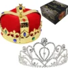 Joyin King and Queens Royal Crown Halloween Costume - Costume Accessories -Halloween Costumes Sales 2022 Kings and Queens Royal Crowns 2 Pack 7