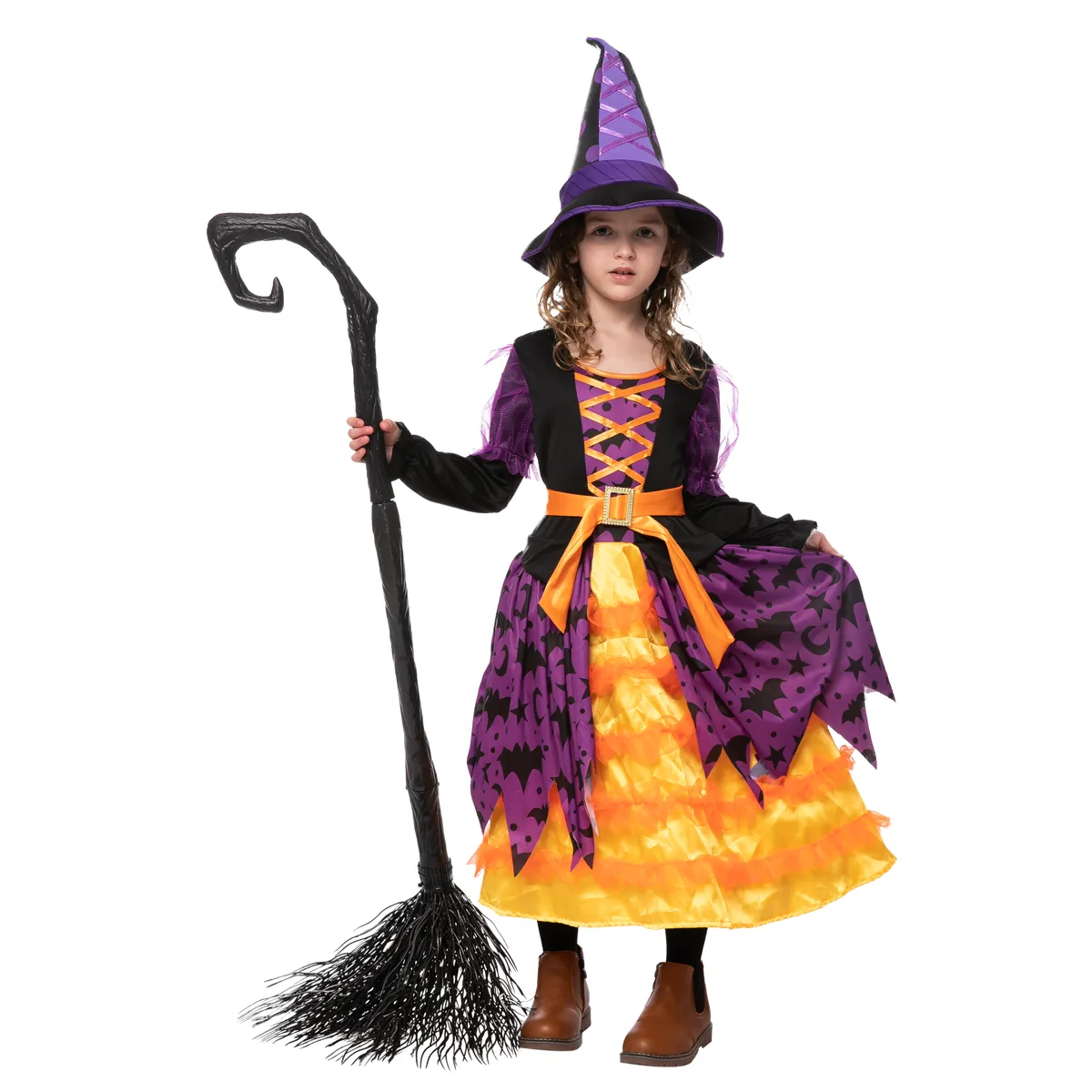 Spooktacular Girls Witch Tutu Light Up Halloween Costume - Group Costumes 3 Spooktacular Girls Witch Tutu Light Up Halloween Costume - Group Costumes