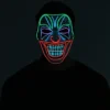 Spooktacular LED Mask Light-up Scary Clown Mask - Adult - Costume Accessories -Halloween Costumes Sales 2022 LED Mask Light up Scary Clown Mask Adult 1