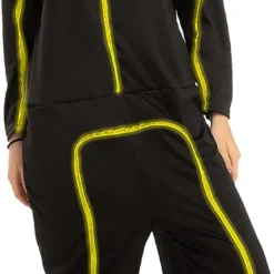 Spooktacular Adult LED Light up Stick Figure Halloween Costume - Adult Costumes -Halloween Costumes Sales 2022 LED Stickman Costume LED Stick Figure Yellow Adult 6