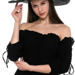 Spooktacular Large Ruched Black Witch Hat Role Play Cosplay Accessaries - Adult - Costume Accessories 12 Spooktacular Large Ruched Black Witch Hat Role Play Cosplay Accessaries - Adult - Costume Accessories -Halloween Costumes Sales 2022 Large Ruched Black Witch Hat Role Play Cosplay Accessaries Adult 5