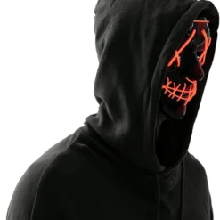 Joyin 3 Lighting Modes Led Mask Light Up Halloween Costume (Red) - Costume Accessories 13 Joyin 3 Lighting Modes Led Mask Light Up Halloween Costume (Red) - Costume Accessories -Halloween Costumes Sales 2022 Led Scary Mask And Gloves red 7