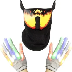 Joyin Light-Up Mask with Gloves - Costume Accessories -Halloween Costumes Sales 2022 Light Up Mask with Gloves 3