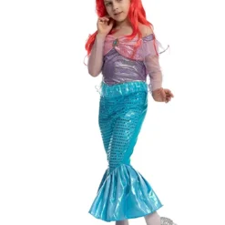Spooktacular Kids Classic Little Mermaid Halloween Costume - Kid Halloween Costumes 10 Spooktacular Kids Classic Little Mermaid Halloween Costume - Kid Halloween Costumes -Halloween Costumes Sales 2022 Little Mermaid Costume For Role Play Cosplay Child 3