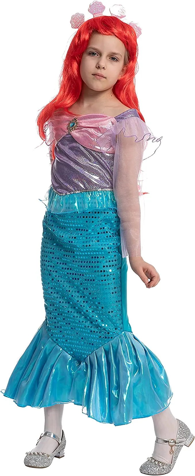 Spooktacular Kids Classic Little Mermaid Halloween Costume - Kid Halloween Costumes 8 Spooktacular Kids Classic Little Mermaid Halloween Costume - Kid Halloween Costumes - Image 6