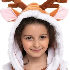 Spooktacular Girls Deer Halloween Costume - Kid Halloween Costumes -Halloween Costumes Sales 2022 Lovely Deer Costume Child 3