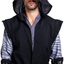 Spooktacular Adult Jedi Costume for Halloween - Group Costumes -Halloween Costumes Sales 2022 Master of Dark with Hooded Robe Cloak Tunic Cosplay Costume Adult 3 结果