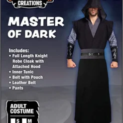 Spooktacular Adult Jedi Costume for Halloween - Group Costumes -Halloween Costumes Sales 2022 Master of Dark with Hooded Robe Cloak Tunic Cosplay Costume Adult 6 结果