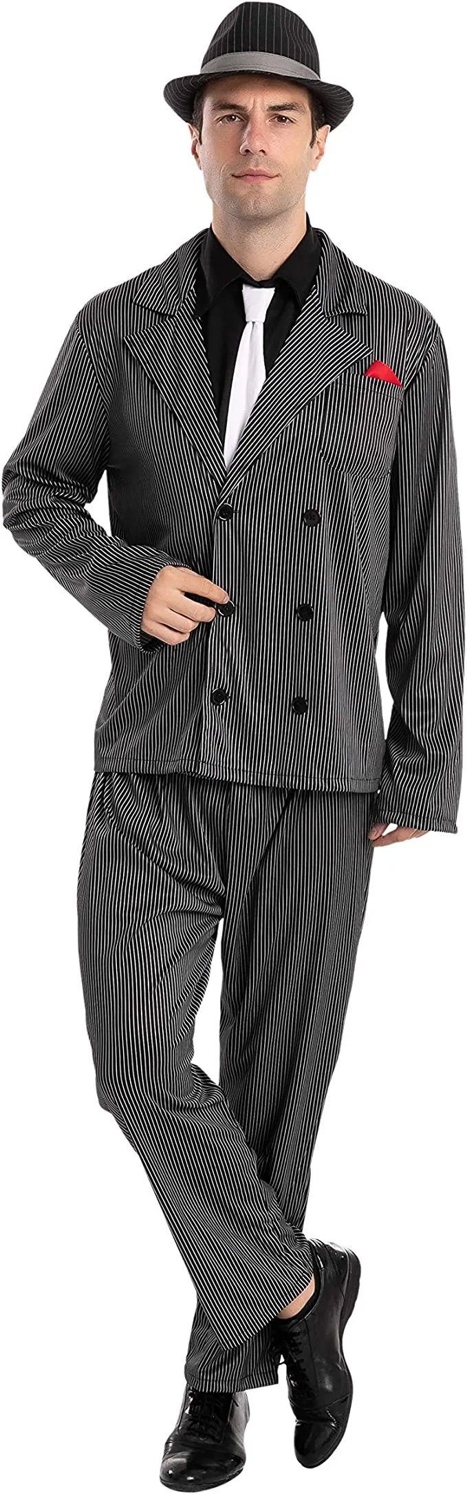 Spooktacular Men Gangster Halloween Costume - Adult Costumes 6 Spooktacular Men Gangster Halloween Costume - Adult Costumes - Image 4