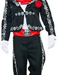 Spooktacular Mens Day of the Dead Halloween Costume - Adult Costumes -Halloween Costumes Sales 2022 Mens Day The Dead Mariachi Senor Adult Costume Set Halloween Dress Up Party Dia De Los Muertos 1 结果