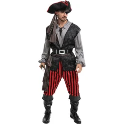 Spooktacular Men Pirate Halloween Costume - Group Costumes