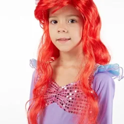 Spooktacular Girls Mermaid Costume with Red Wig and Headband - Kid Halloween Costumes -Halloween Costumes Sales 2022 Mermaid Deluxe Costume Set 3