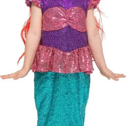 Spooktacular Kids Halloween Mermaid Sequin Costume - Kid Halloween Costumes -Halloween Costumes Sales 2022 Mermaid Sequin Costume For Role Play Cosplay Child 1