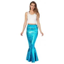 Spooktacular Adult Mermaid Tail Skirt Halloween Costume - Adult Costumes