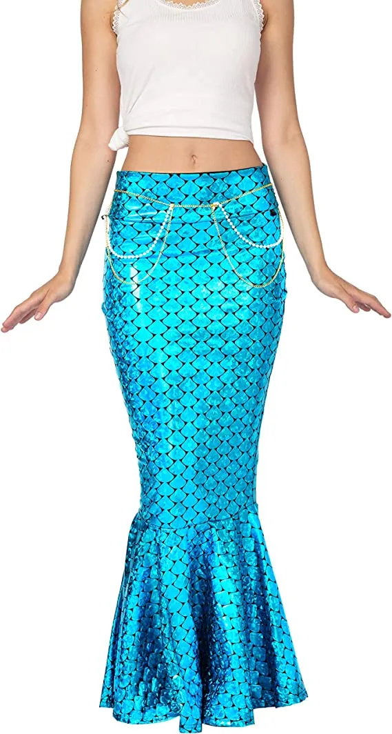 Spooktacular Adult Mermaid Tail Skirt Halloween Costume - Adult Costumes 6 Spooktacular Adult Mermaid Tail Skirt Halloween Costume - Adult Costumes - Image 4