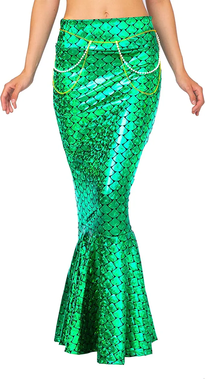 Spooktacular Adult Metallic Mermaid Skirt Halloween Costume - Adult Costumes 8 Spooktacular Adult Metallic Mermaid Skirt Halloween Costume - Adult Costumes - Image 6
