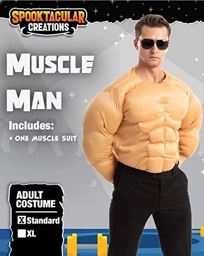 Spooktacular Men Muscle Suit Costume - Adult Costumes 4 Spooktacular Men Muscle Suit Costume - Adult Costumes - Image 2