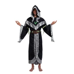 Spooktacular Men Sorcerer Medieval Warlock Halloween Costume - Adult Costumes