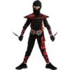 Spooktacular Boy Red Ninja Kungfu Halloween Costume - Group Costumes -Halloween Costumes Sales 2022 Ninja Costume Cosplay Red Child 6