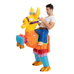 Spooktacular Adult Inflatable Halloween Ride A Piñata Costume - Group Costumes