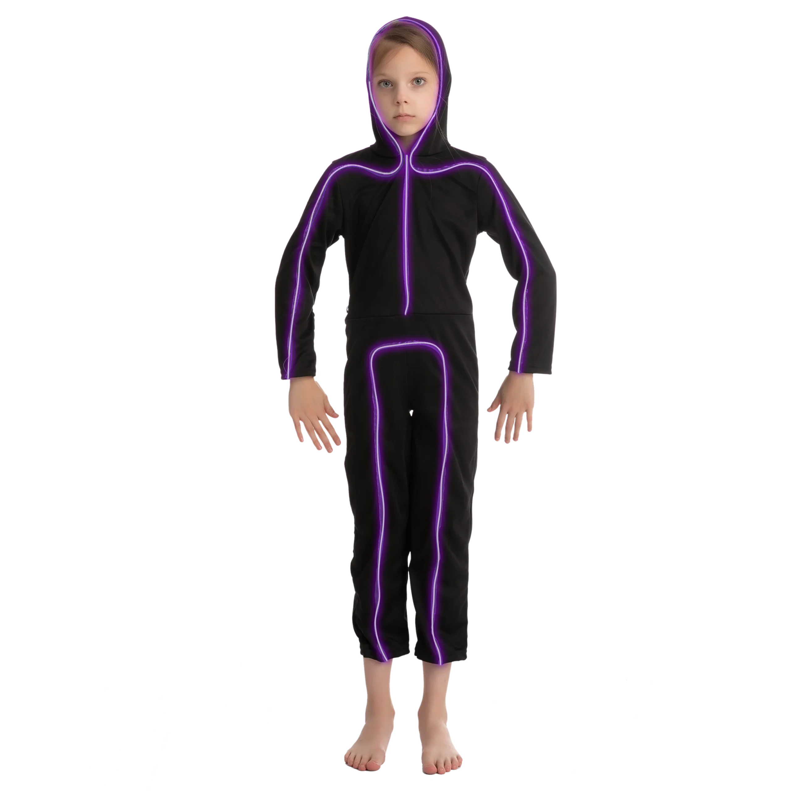 Spooktacular Kids LED Light Stick Figure Halloween Costume - Kid Halloween Costumes 4 Spooktacular Kids LED Light Stick Figure Halloween Costume - Kid Halloween Costumes - Image 2