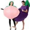 Spooktacular Adult Peach and Eggplant Couple Inflatable Costume - Group Costumes -Halloween Costumes Sales 2022 Peach and Eggplant Couple Inflatable Costume Adult 3 1