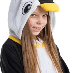 Spooktacular Kids Penguin Halloween Onesie Pajamas - Onesie Costumes -Halloween Costumes Sales 2022 Penguin Animal Onesies Costume Child 5