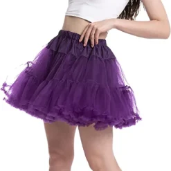 Spooktacular Womens Purple Fluffy Halloween Tutu Skirt - Adult Costumes -Halloween Costumes Sales 2022 Petticoat Tutu Costume Purple 2 结果