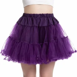 Spooktacular Womens Purple Fluffy Halloween Tutu Skirt - Adult Costumes