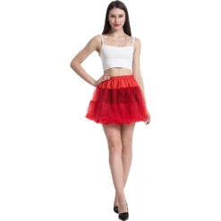 Spooktacular Petticoat Tutu Costume (Red) - Adult Costumes