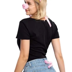 Spooktacular Pink Pig Halloween Accessories - Costume Accessories -Halloween Costumes Sales 2022 Pink Animal Costume Accessories Set with Pig Nose Ears Bowtie and Tail for Halloween Party Farm Theme Dress Up Classroom Role Play 5 结果