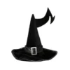 Spooktacular Womens Large Black Velvet Halloween Witch Hat - Costume Accessories