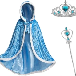 Spooktacular 3Pcs Princess Costume Cosplay Accessories Set (Blue) - Costume Accessories