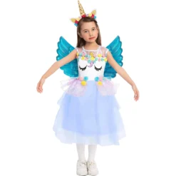 Spooktacular Kids Unicorn Princess Halloween Costume - Kid Halloween Costumes