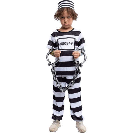 Spooktacular Prisoner Jail Halloween Costume with Tattoo Sleeve and Toy Handcuffs for Kids - Kid Halloween Costumes 2 Spooktacular Prisoner Jail Halloween Costume with Tattoo Sleeve and Toy Handcuffs for Kids - Kid Halloween Costumes -Halloween Costumes Sales 2022 Prisoner Jail Halloween Costume with Tattoo Sleeve and Toy Handcuffs for Kids 1