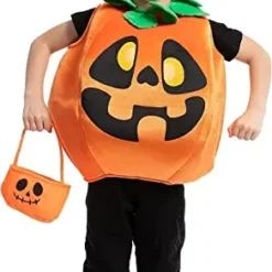 Spooktacular Kids Wacky Pumpkin Halloween Costume - Kid Halloween Costumes -Halloween Costumes Sales 2022 Pumpkin Costume with Basket Child 4 result