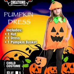 Spooktacular Girl Pumpkin Dress Costume - Kid Halloween Costumes -Halloween Costumes Sales 2022 Pumpkin Dress Costume Girl 结果