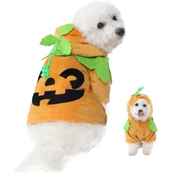 Spooktacular Pumpkin Halloween Costume for Cats and Dogs - Pet Costumes -Halloween Costumes Sales 2022 Pumpkin Pet Costume 6 1