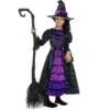 Spooktacular Girls Purple Witch Stars and Moon Halloween Costume - Group Costumes -Halloween Costumes Sales 2022 Purple Witch Costume with Stars and Moon Skirt Design Child 6